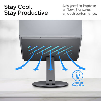 Spigen LD204H Laptopständer, Silber