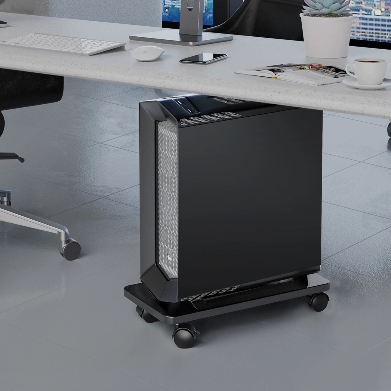 PC-Gehäusehalter Orico CPB6, Schwarz