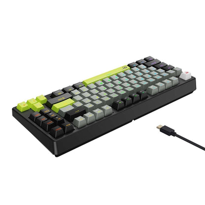 Clavier Gaming HAVIT KB904L, RGB, 1.8m, Noir Vert