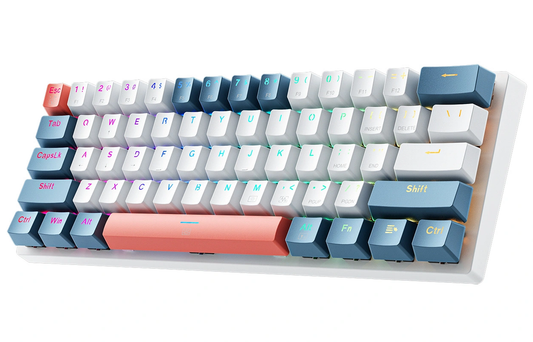 Gaming-Tastatur Wired USB Machenike K500-B61 Mechanisch, RGB, Hintergrundbeleuchtung Rot, Weiß Blau