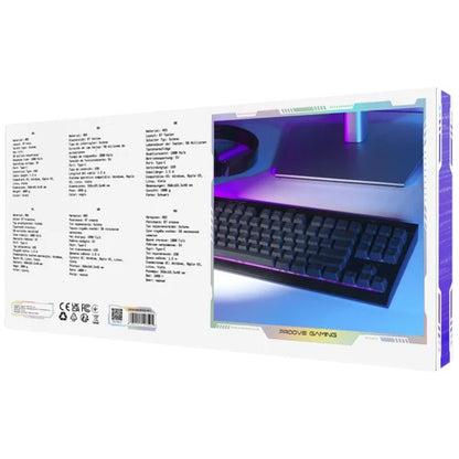 Gaming-Tastatur Wired USB Proove Sideswap, RGB, 1,5m, Schwarz CKSIEN00022401