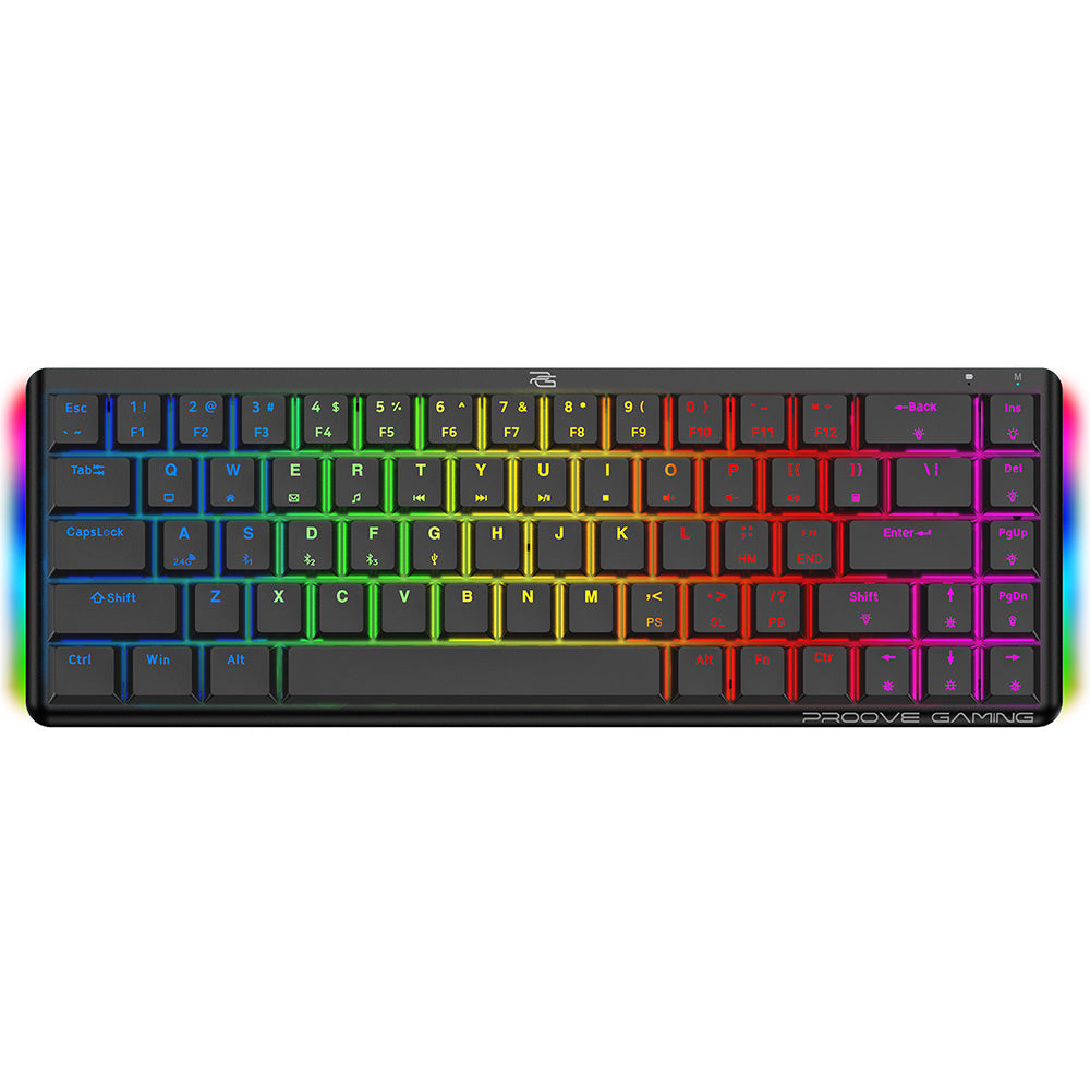 Clavier Gaming Sans Fil Proove AFK, RGB, BT / Wi-Fi / Filaire, 1.5m, Noir WKAFKEN22001