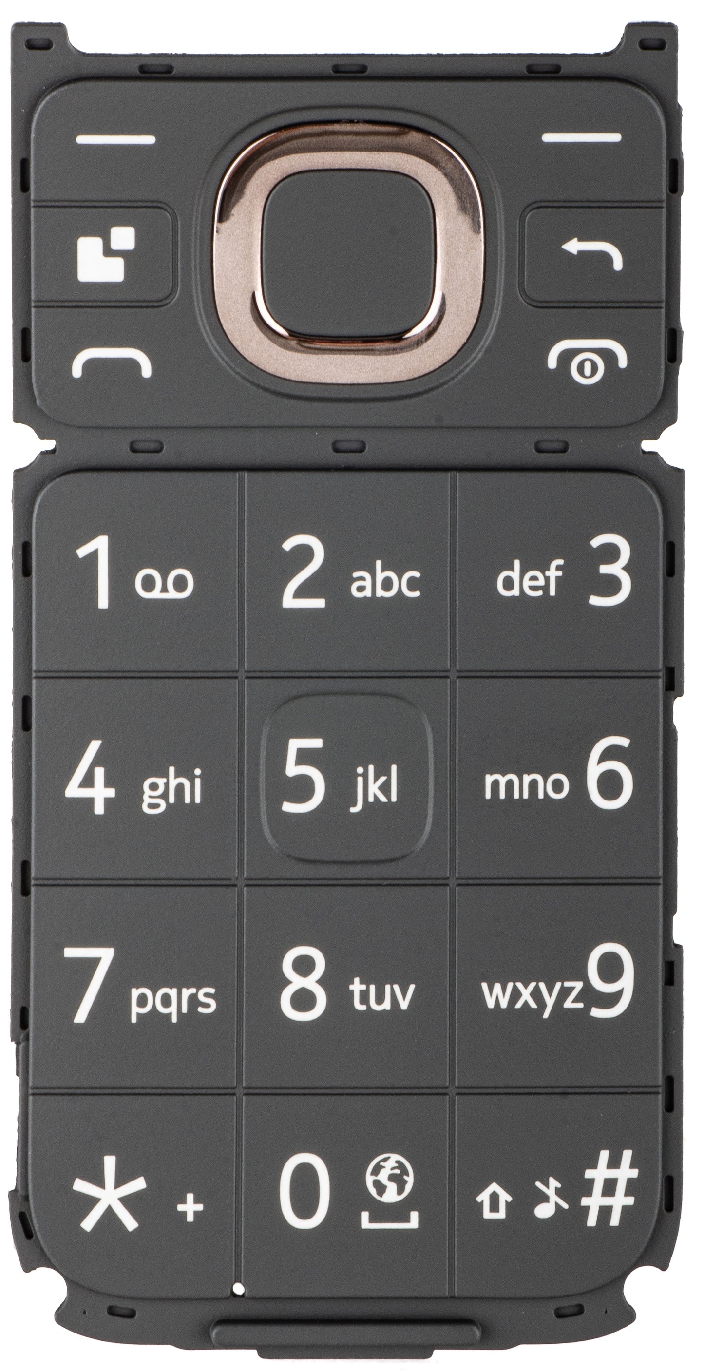 Lateinische Tastatur für HMD 2660 Flip, Schwarz