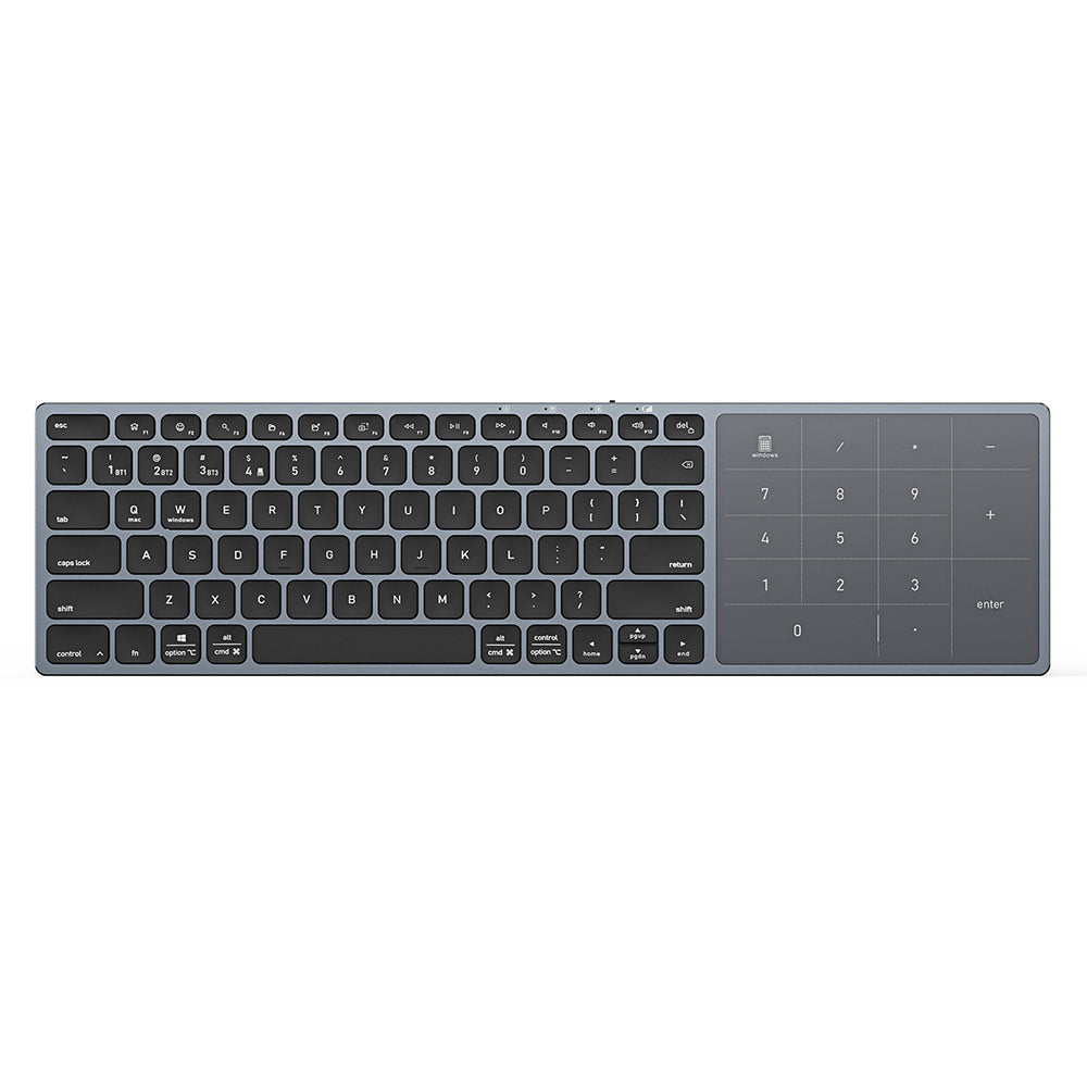 Wireless-Tastatur DUX DUCIS LK, BT / Wi-Fi, Schwarz