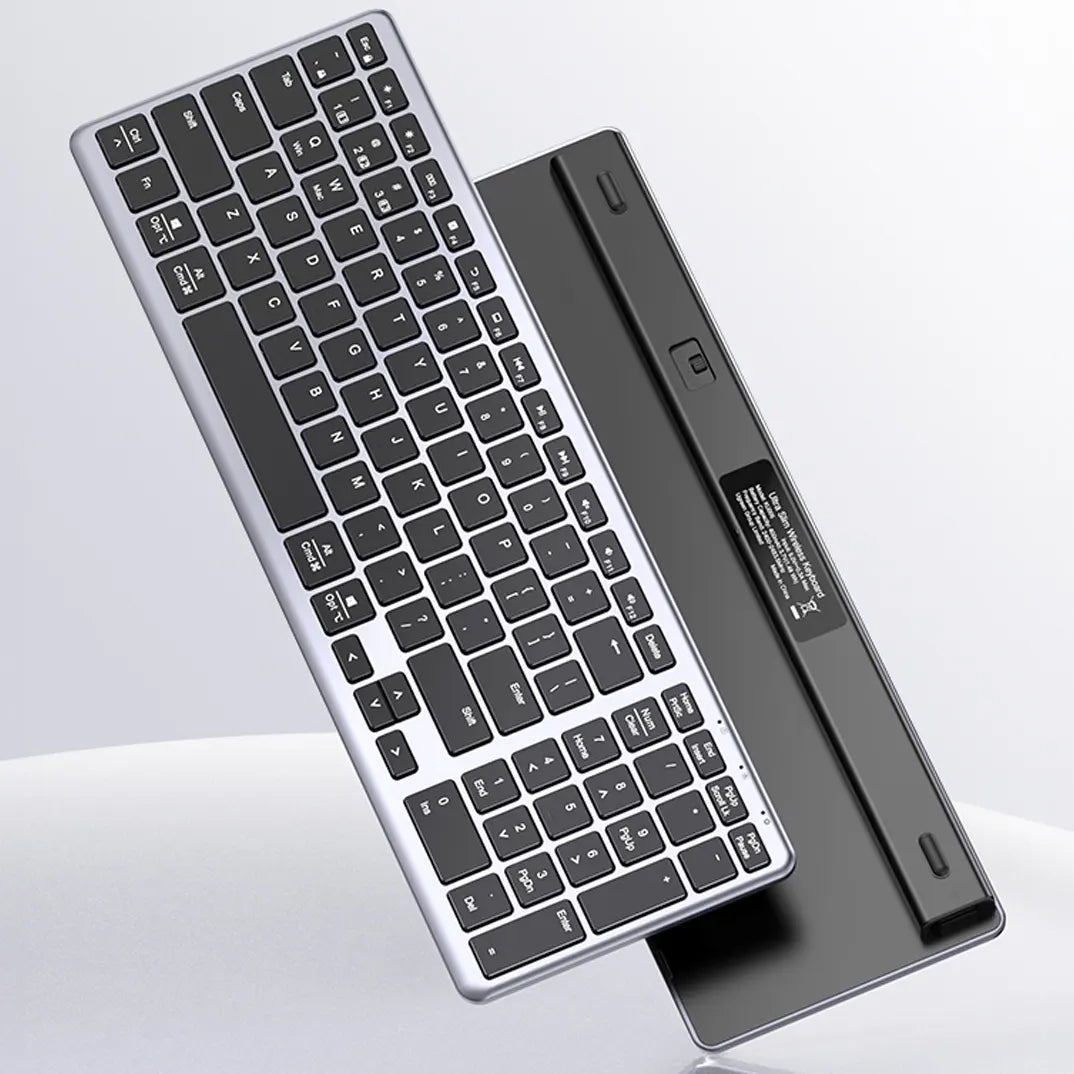 UGREEN KU005 Kabellose Tastatur, BT / Wi-Fi, Grau