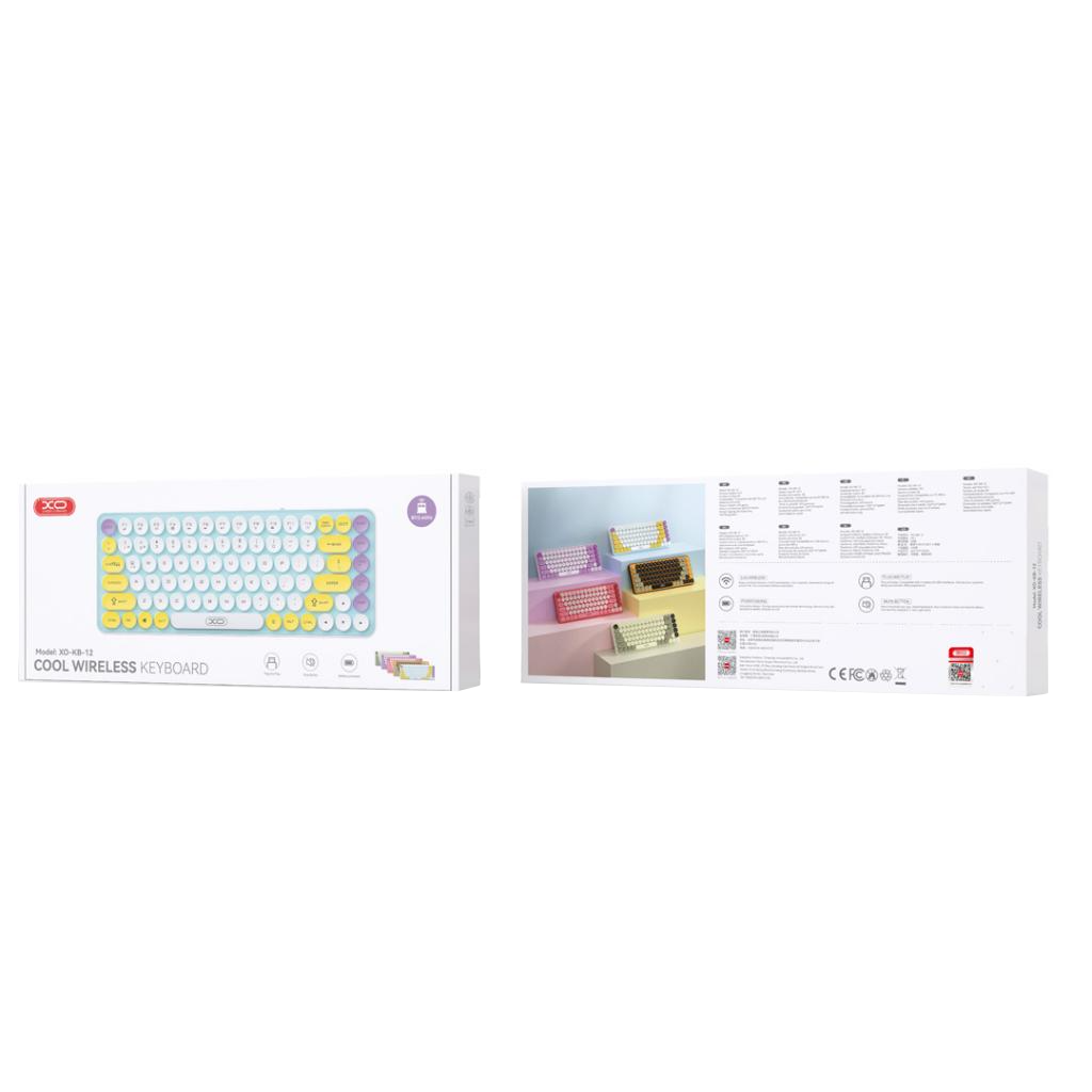 Drahtlose Tastatur XO Design KB-12, BT / Wi-Fi, Rosa