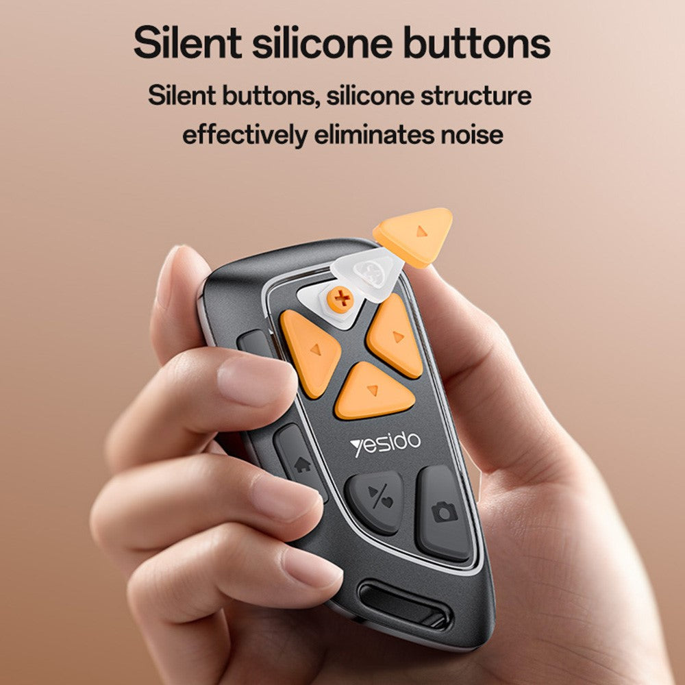 Bluetooth-Multimedia-Fernbedienung Yesido SF25, Schwarz