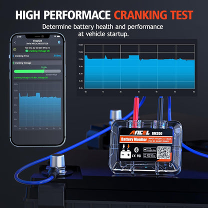 Testeur Bluetooth de Surveillance de Batterie Auto Ancel BM200