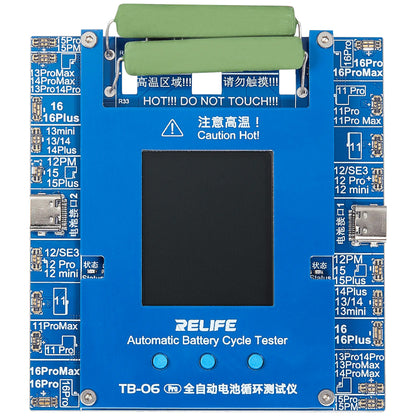 Testeur Service Relife TB-06 Pro pour vérification du nombre de cycles de batterie Apple iPhone 11 - 16 Series