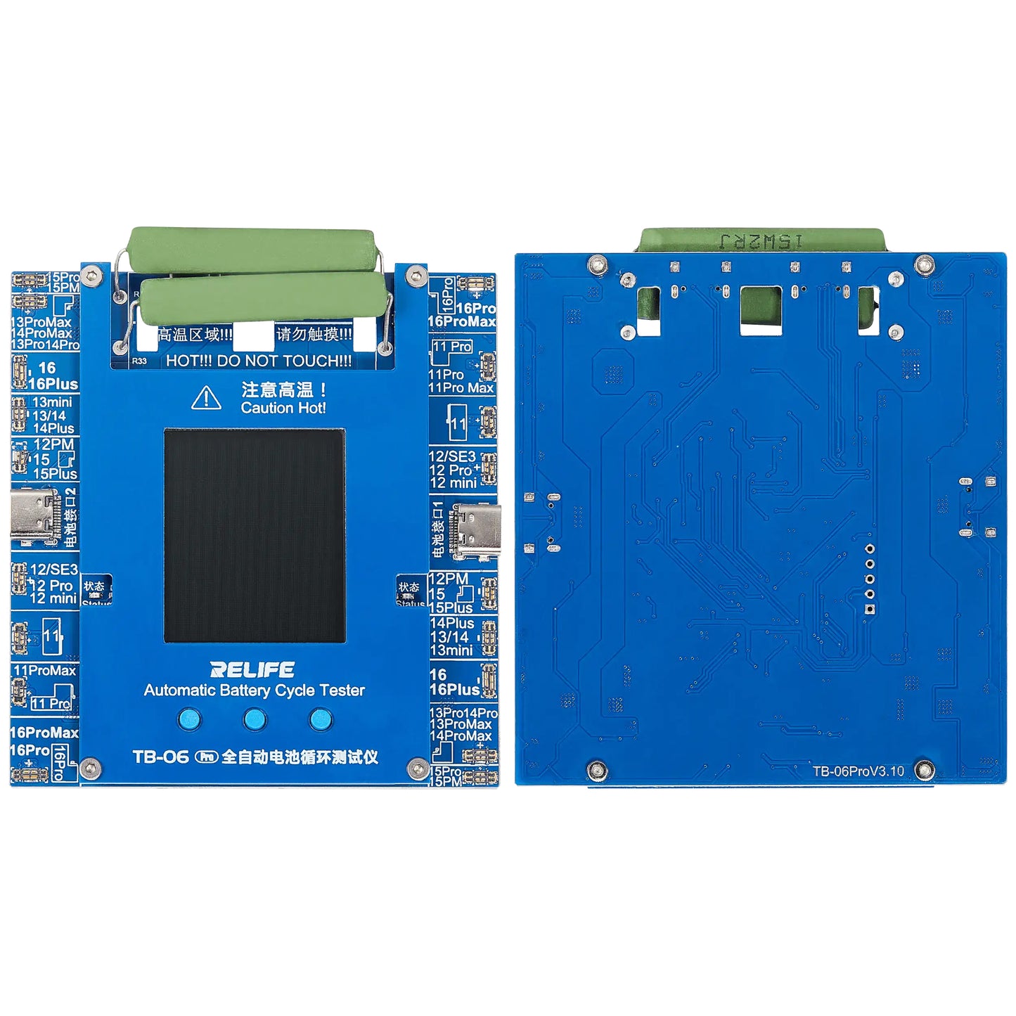 Testeur Service Relife TB-06 Pro pour vérification du nombre de cycles de batterie Apple iPhone 11 - 16 Series