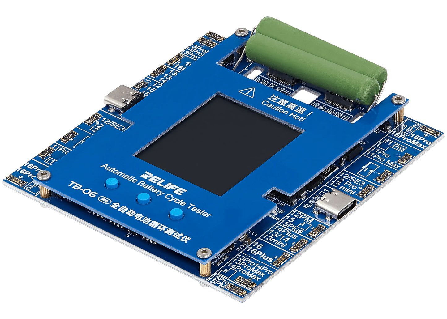 Testeur Service Relife TB-06 Pro pour vérification du nombre de cycles de batterie Apple iPhone 11 - 16 Series