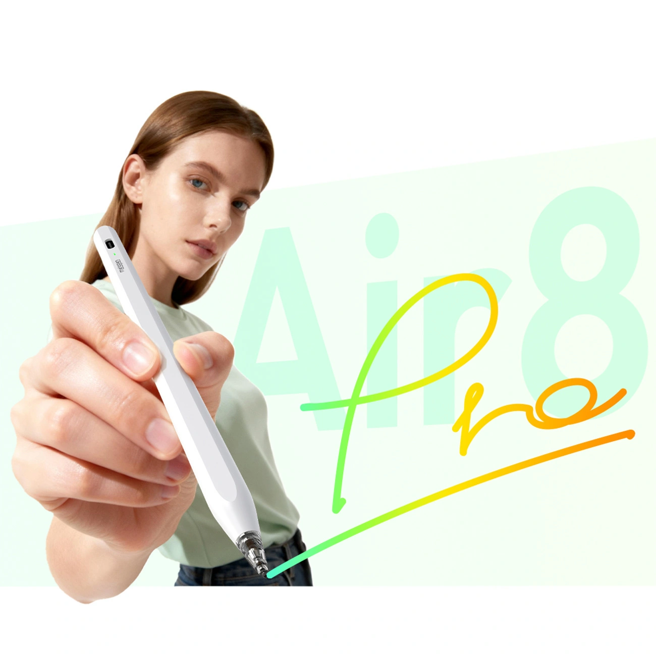 Touch Pen Metapen Air8 Pro for Apple iPad, Active Version, White ME-APP172
