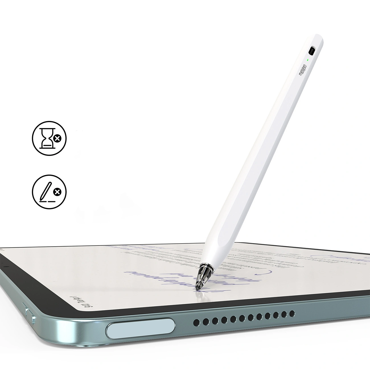 Touch Pen Metapen Air8 Pro for Apple iPad, Active Version, White ME-APP172