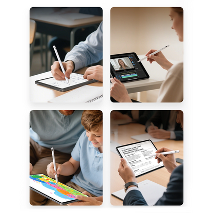 Touch Pen Metapen A8 für Apple iPad, Active Version, Weiß ME-APP152