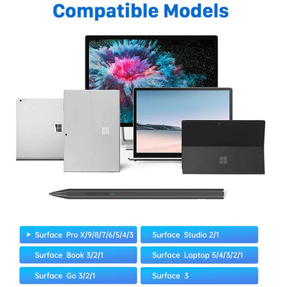 Touch Pen Techsuit C581-C für Microsoft Surface, Aktive Version, Schwarz