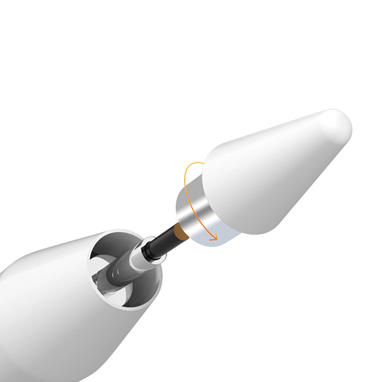 Stylet WZK W2268YAS pour Apple iPad, Version Active, Blanc