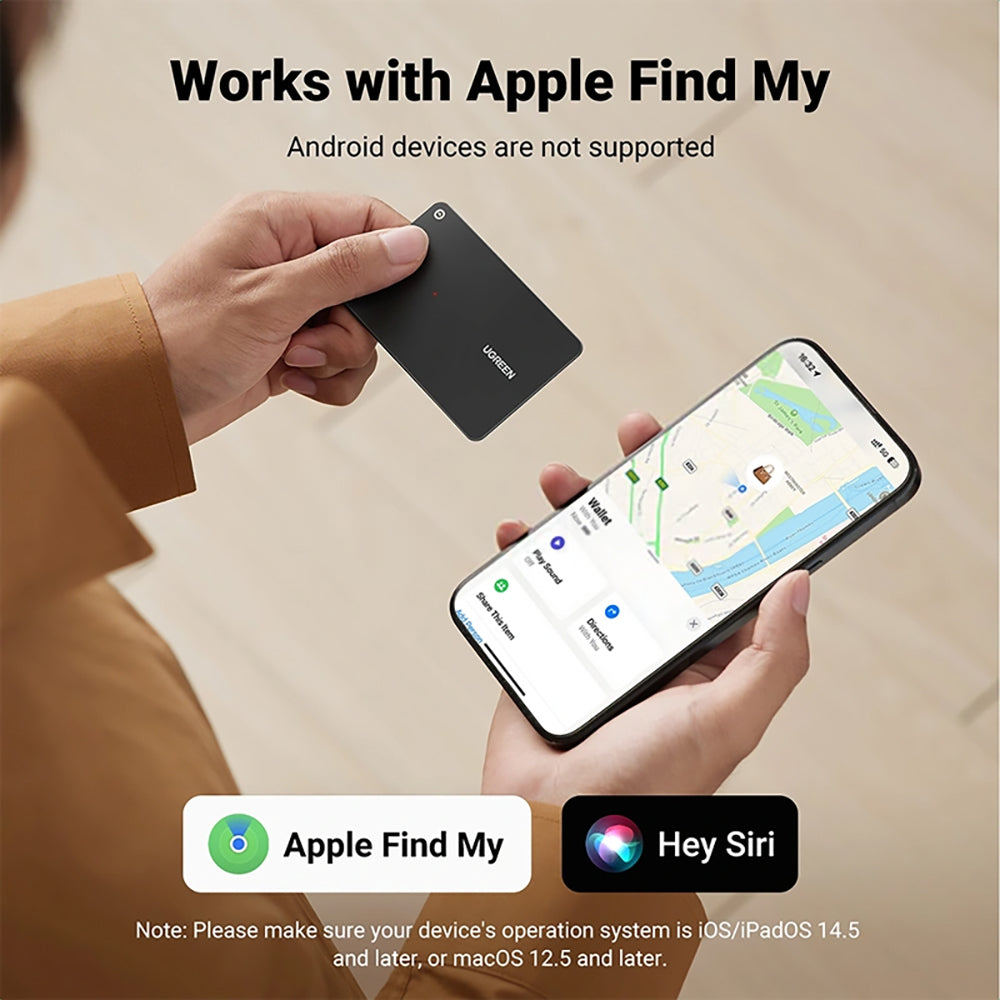 UGREEN SmartTag CM817 für iOS-Serie, Schwarz