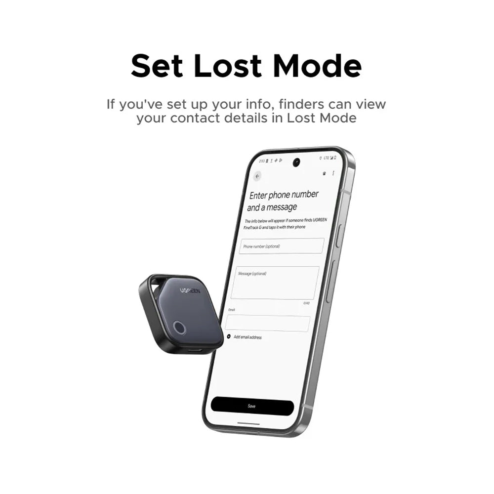 UGREEN SmartTag FineTrack für Android Series, Grau