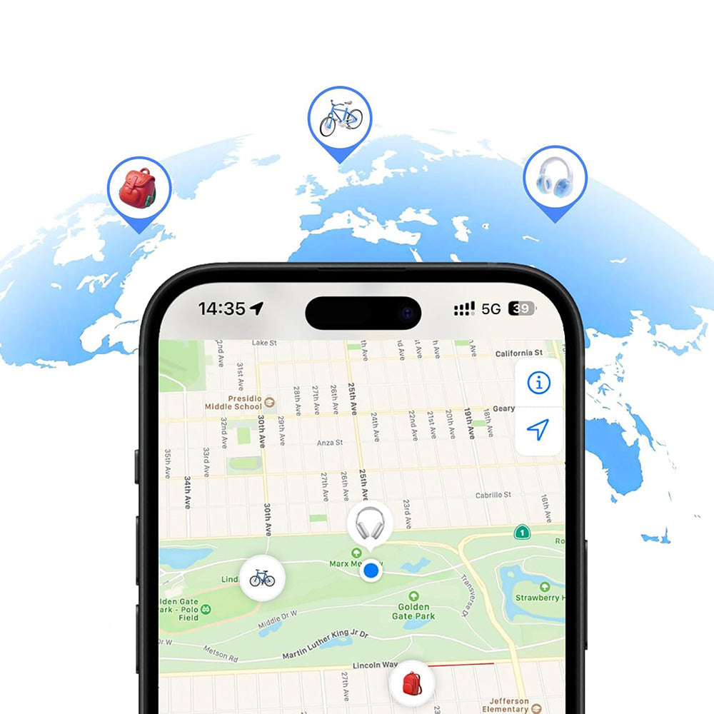 UGREEN SmartTag Smart Finder Slim 2 CM920 (75120A) für iOS-Serie, 2 Stück Set, Schwarz