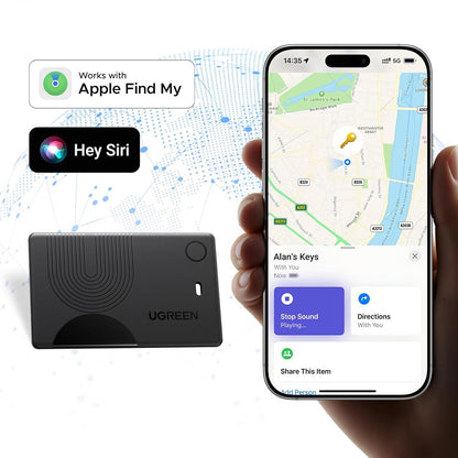 UGREEN SmartTag Smart Finder Slim 3 CM921 pour la série iOS, Noir