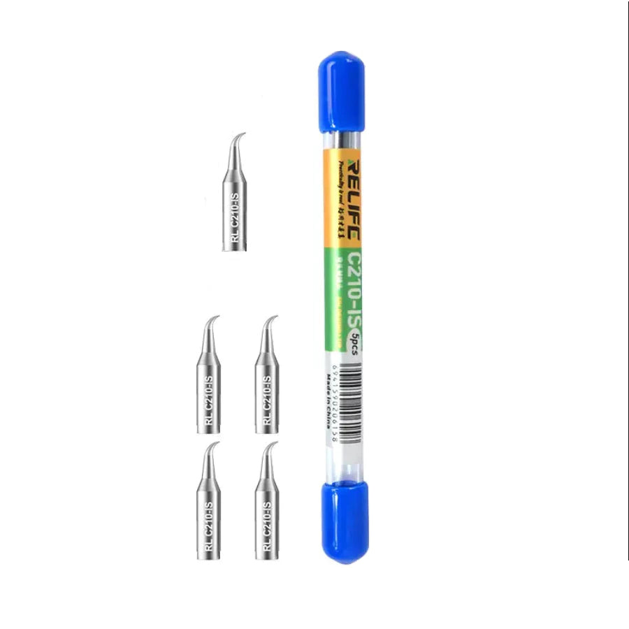 Pointe de fer à souder Relife RL-C210IS, Set de 5 pièces