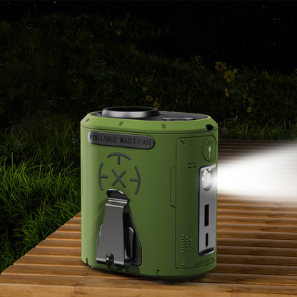 Tragbarer Ventilator Techsuit Z14 mit externem Akku 5000mAh, Grün