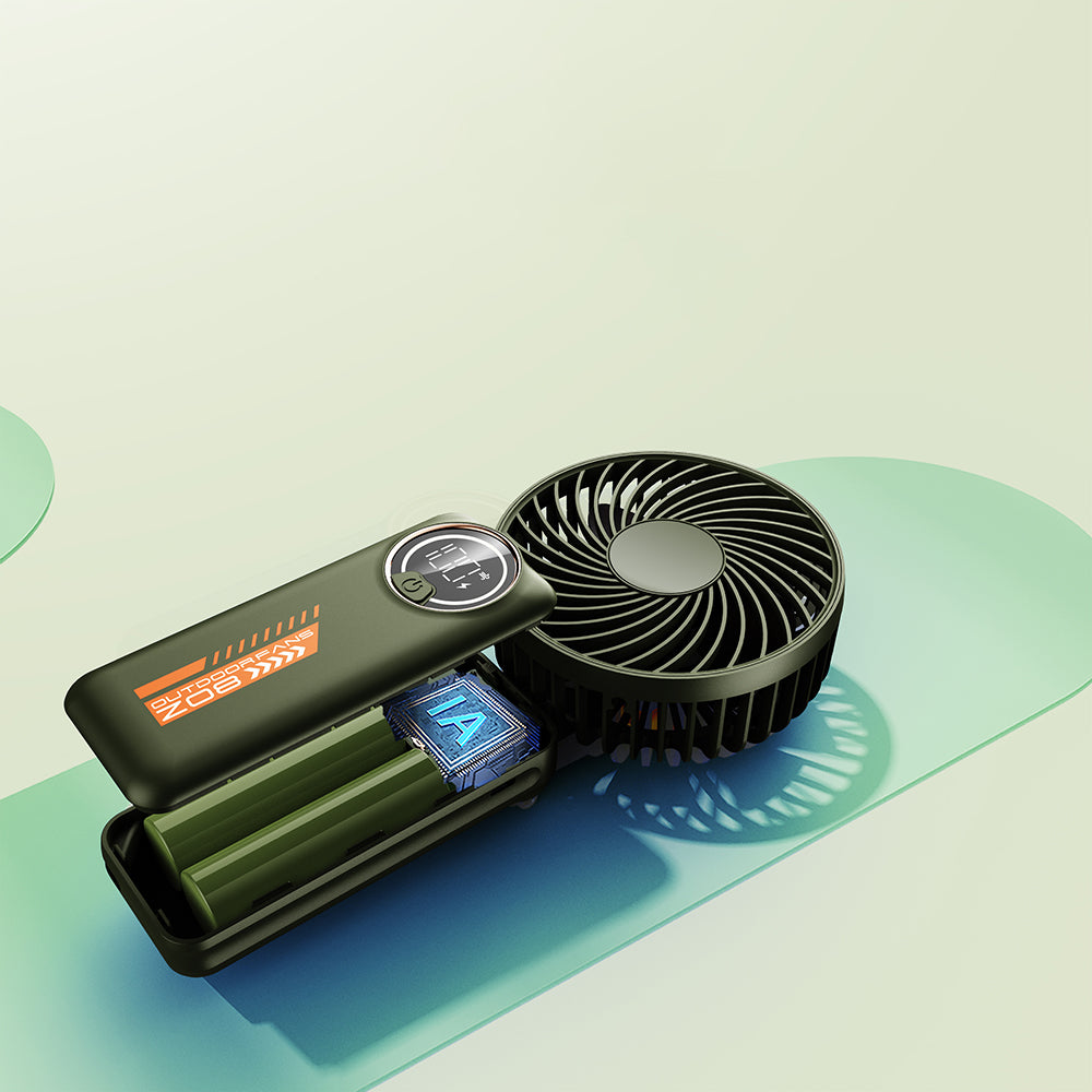 Ventilateur Portable Techsuit Z8, Vert